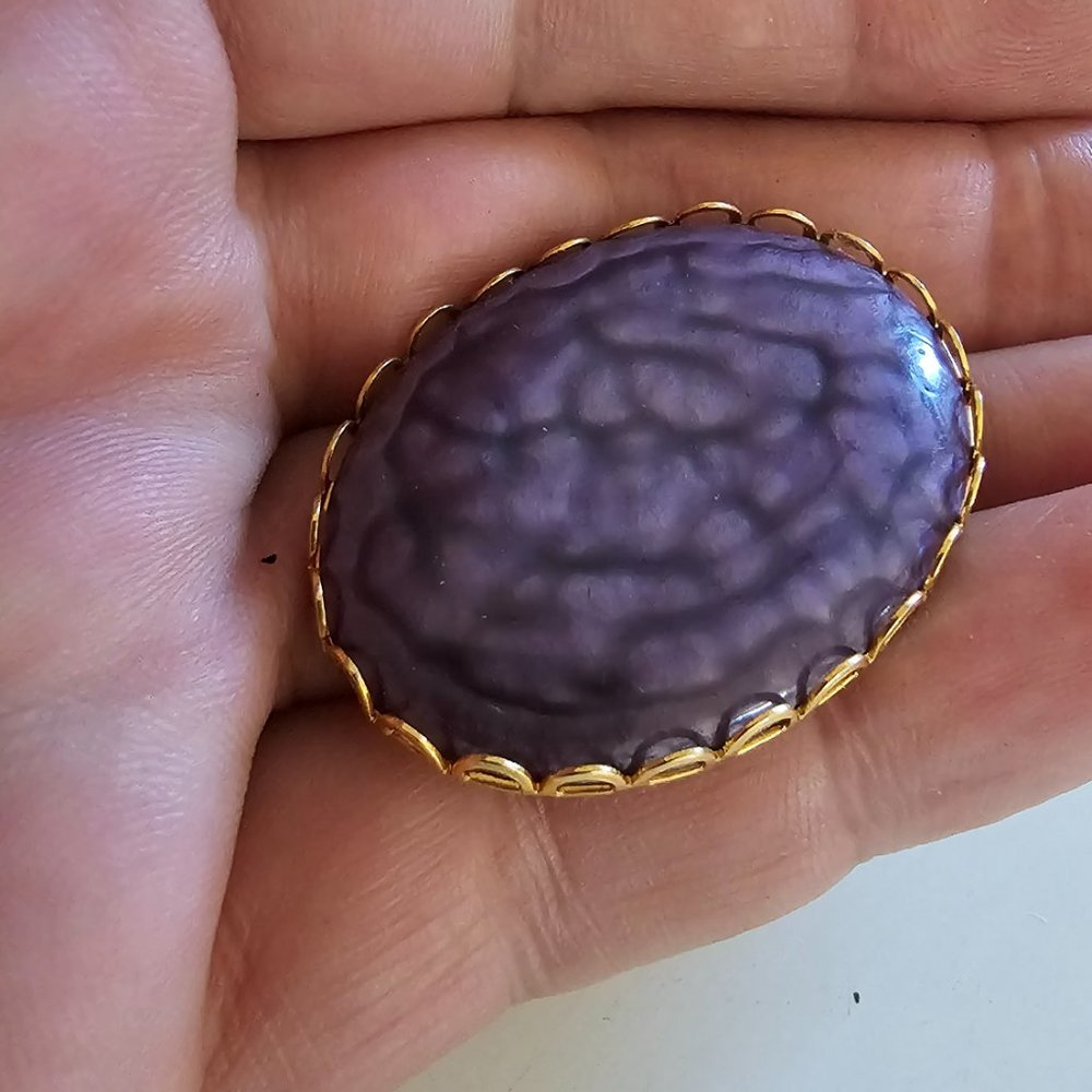 Handmade Purple brooch pin